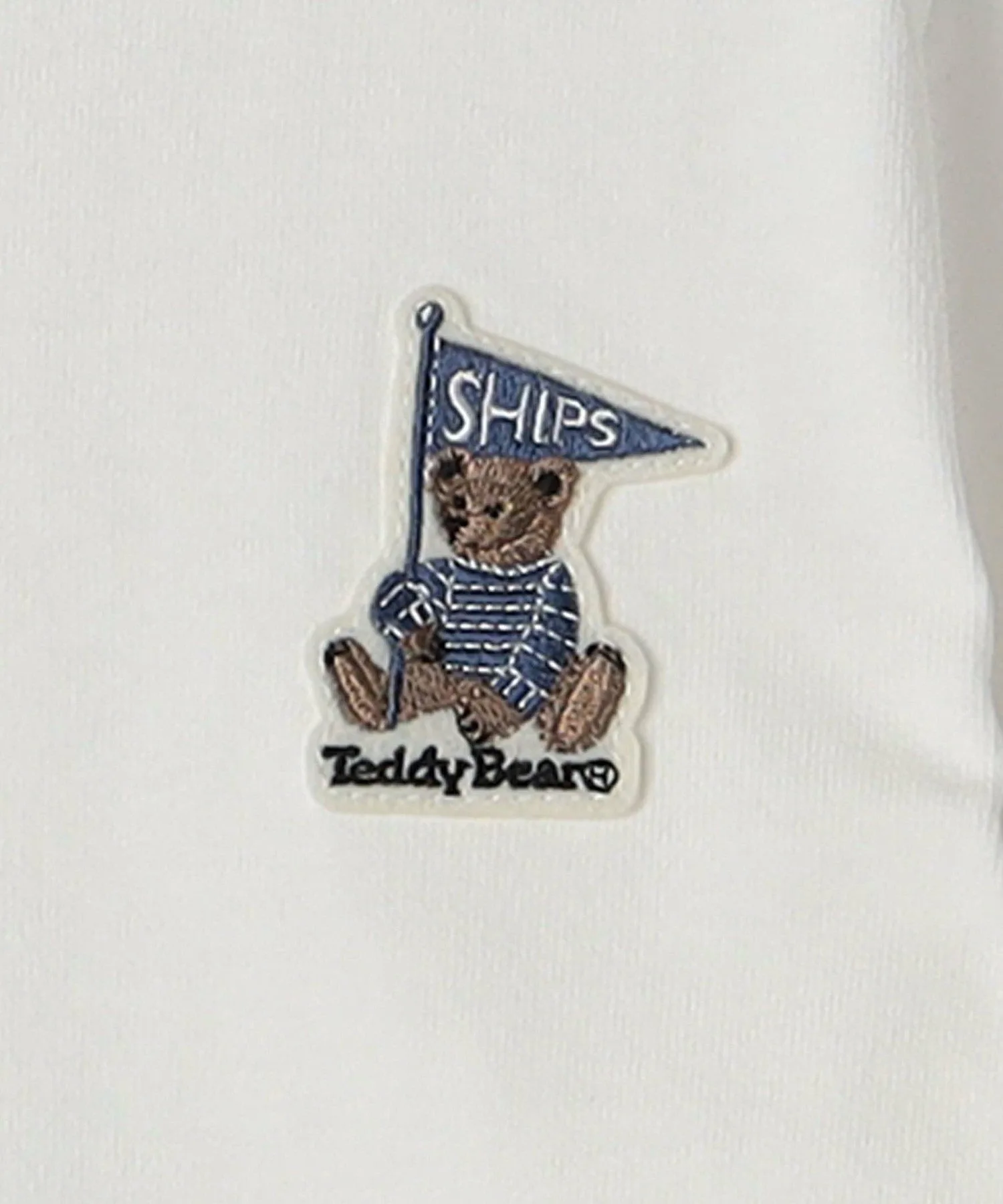 Цвета SHIPS: 80~130 см / Футболка TeddyBear(R) One Point Long SHIPS Colors, Off white — фото 3