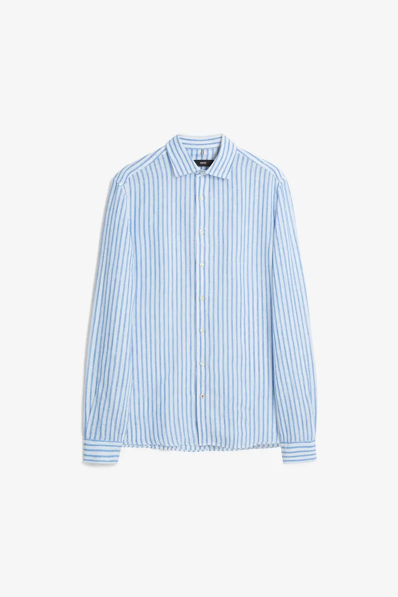 

Рубашка Cinque с длинными рукавами "CISTEVEN", из льна, цвет Blau_Weiß
