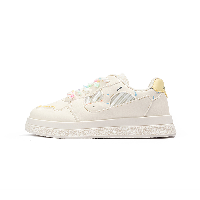 

Нескользящие и дышащие низкие детские кроссовки для скейтбординга beige Babaya, бежевый