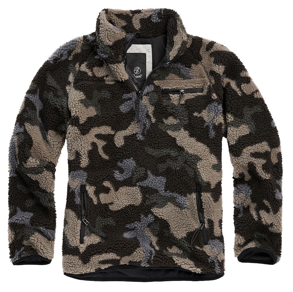 

Пуловер Brandit Jacke Teddyfleece Troyer, цвет Camouflage