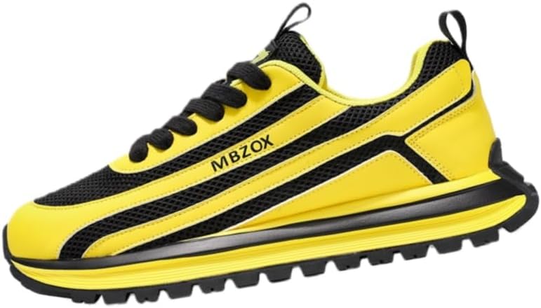 

Мужские модные спортивные кроссовки - повседневные, для ежедневного использования, удобные, для активного отдыха, бега и путешествий Fusecottc, желтый