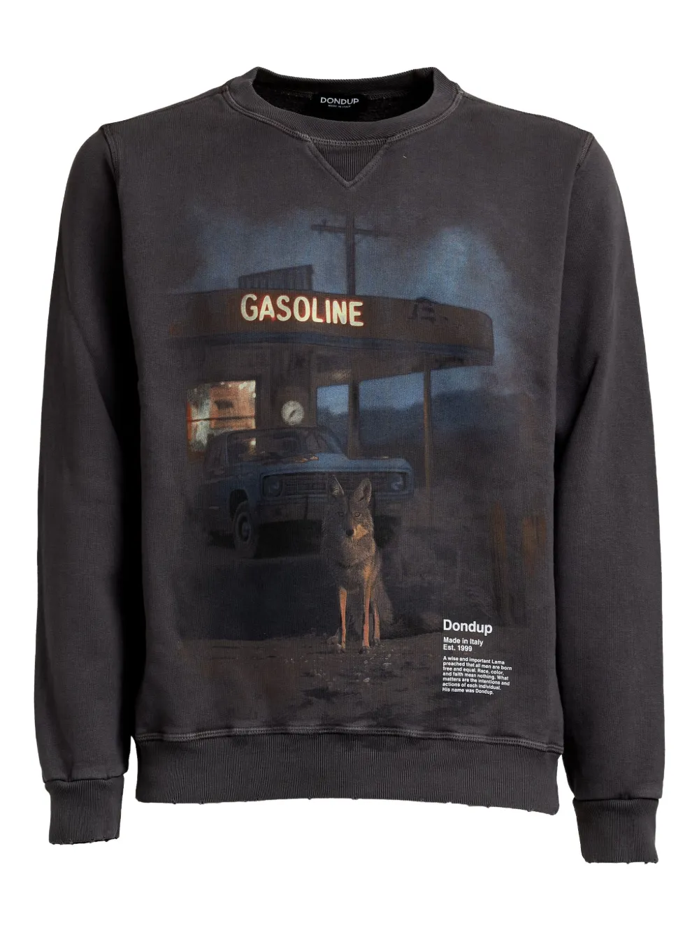 

Свитшот с круглым вырезом Dondup, черный