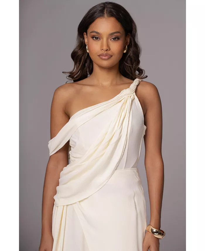 

Женский топ Diosa Drape JLUXLABEL, слоновая кость/кремовый