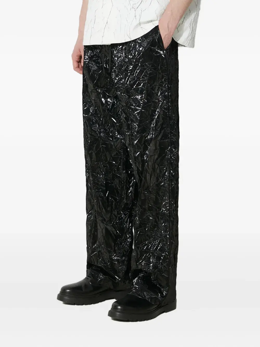 

Текстурированные брюки на завязках Han Kjøbenhavn, черный