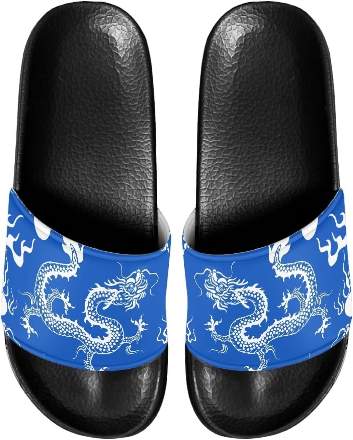 

Мужские шлепанцы сандалии Стильные летние тапочки Повседневные пляжные шлепанцы Нескользящие тапочки для ванной Pugasmiru, синий