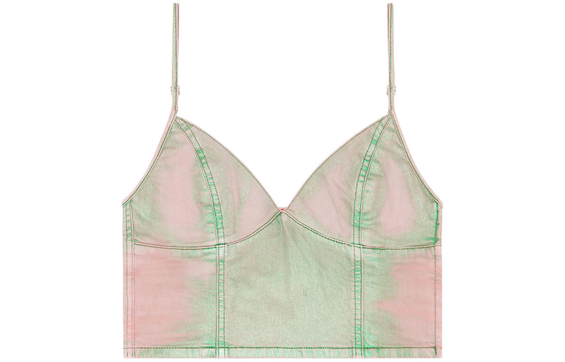 

Футболка-майка Fulvy 'Зеленая/Розовая' DIESEL