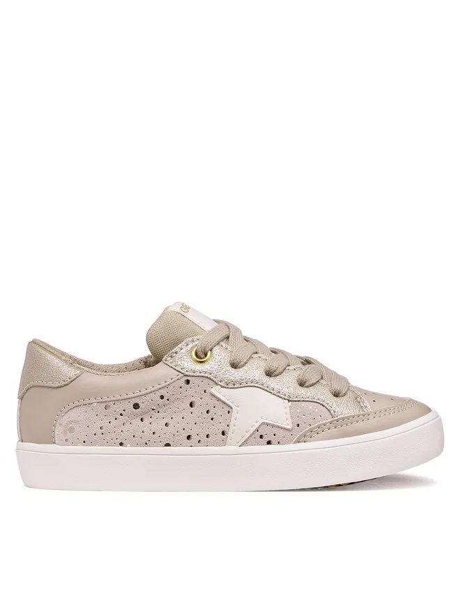 Geox Кроссовки J Gisli Girl J654NC 0BC07 C5000 M бежевые