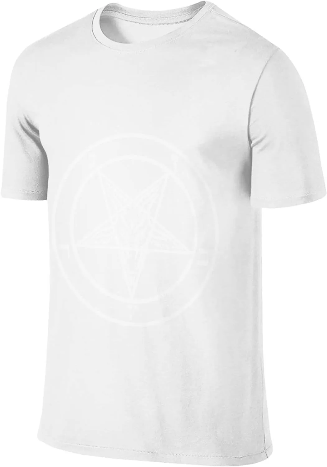 

Футболка Satanism Storm Goat Pentagram Satan мужская, короткий рукав, Crewneck, хлопок SEAEAGLE