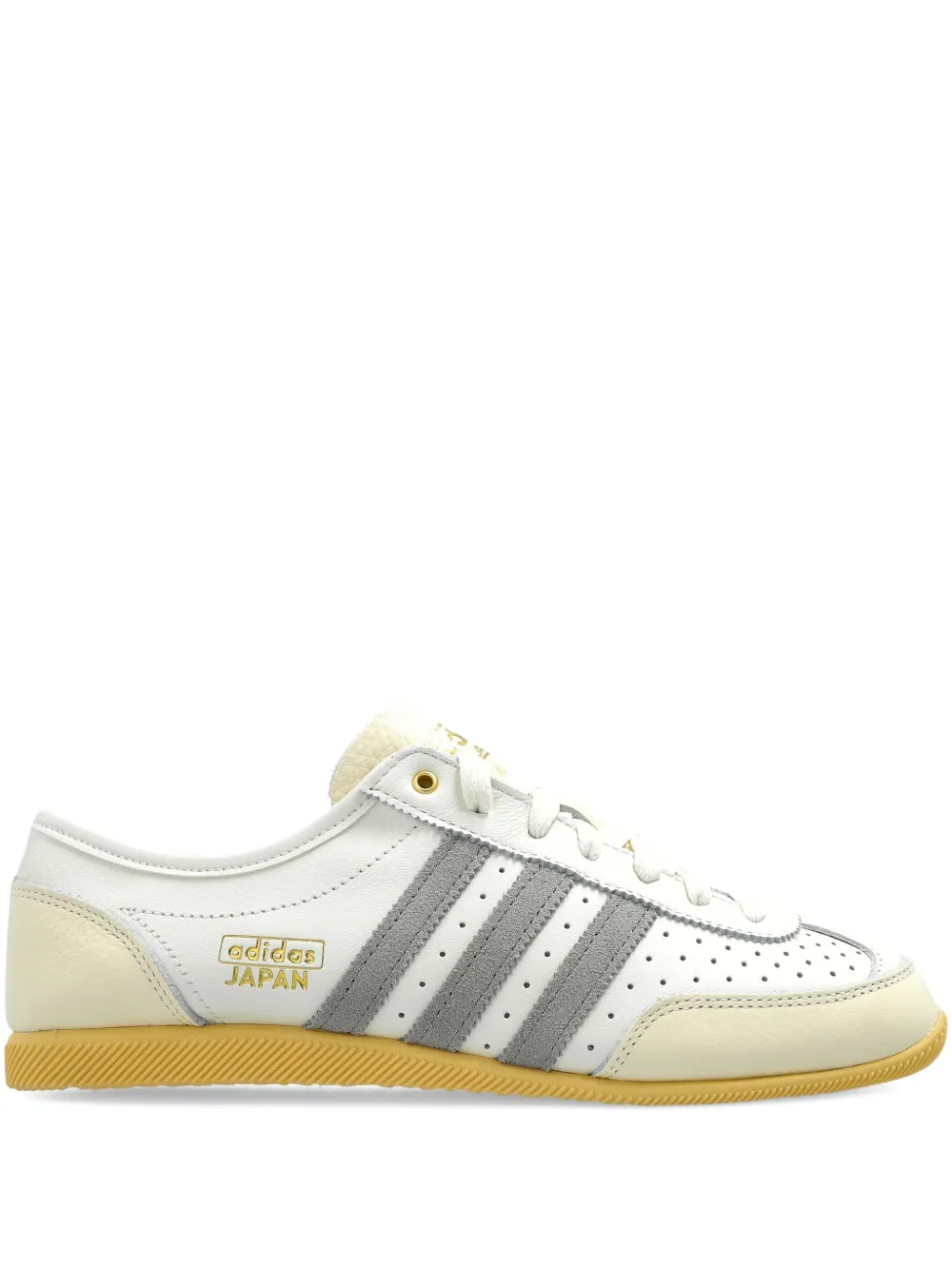 Кроссовки Japan Decon из кожи с тремя полосками Adidas, белый