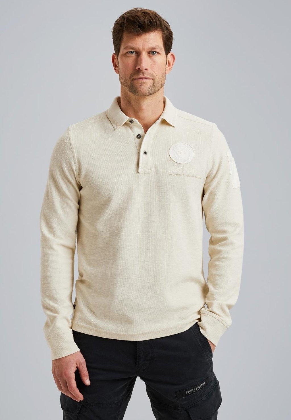 

Футболка с длинным рукавом POLO PME Legend, бежевый
