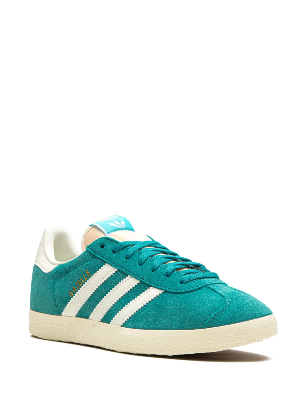 Замшевые кеды Gazelle "Arctic" Adidas, зеленый — фото 2