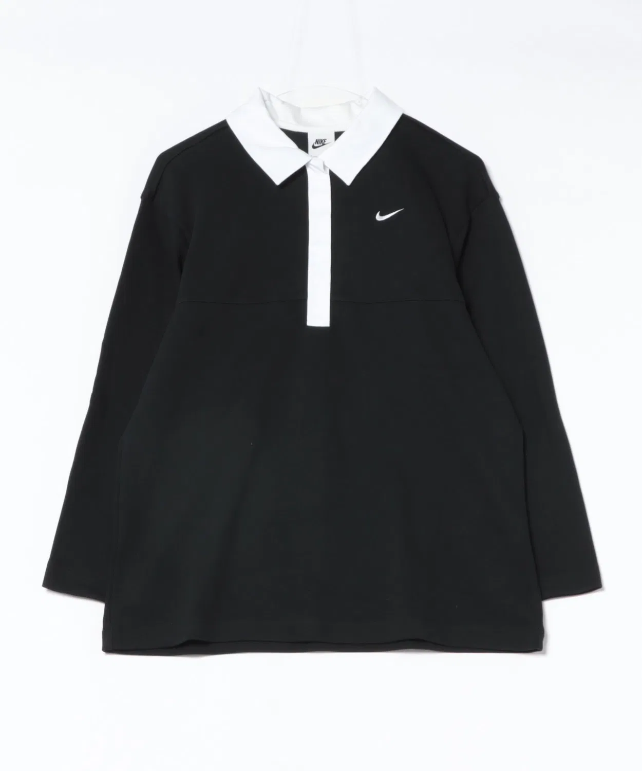 Поло Nike AS W NSW Street Essential Oversize, чёрный