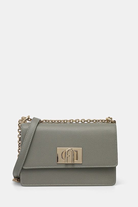 

Кожаная сумка Furla, серый
