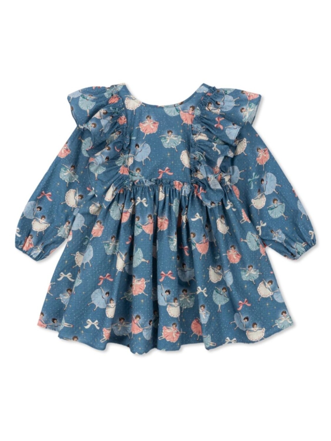 

Платье с принтом Konges Sløjd, синий