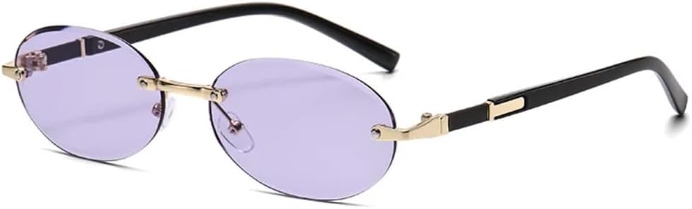 

Солнцезащитные очки с защитой от УФ-излучения UV400 | Овальные без оправы, цветные линзы | Для женщин и мужчин, для занятий спортом на открытом воздухе и вождения DSVIGF, 06