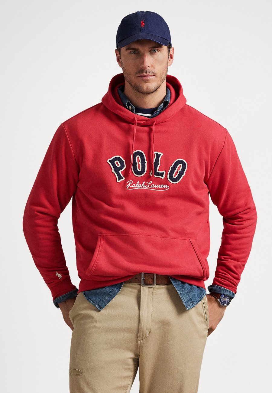 

Толстовка Polo Ralph Lauren Big & Tall THE RL FLEECE WESTERN-LOGO HOODIE, Sunrise Red/Dark Red