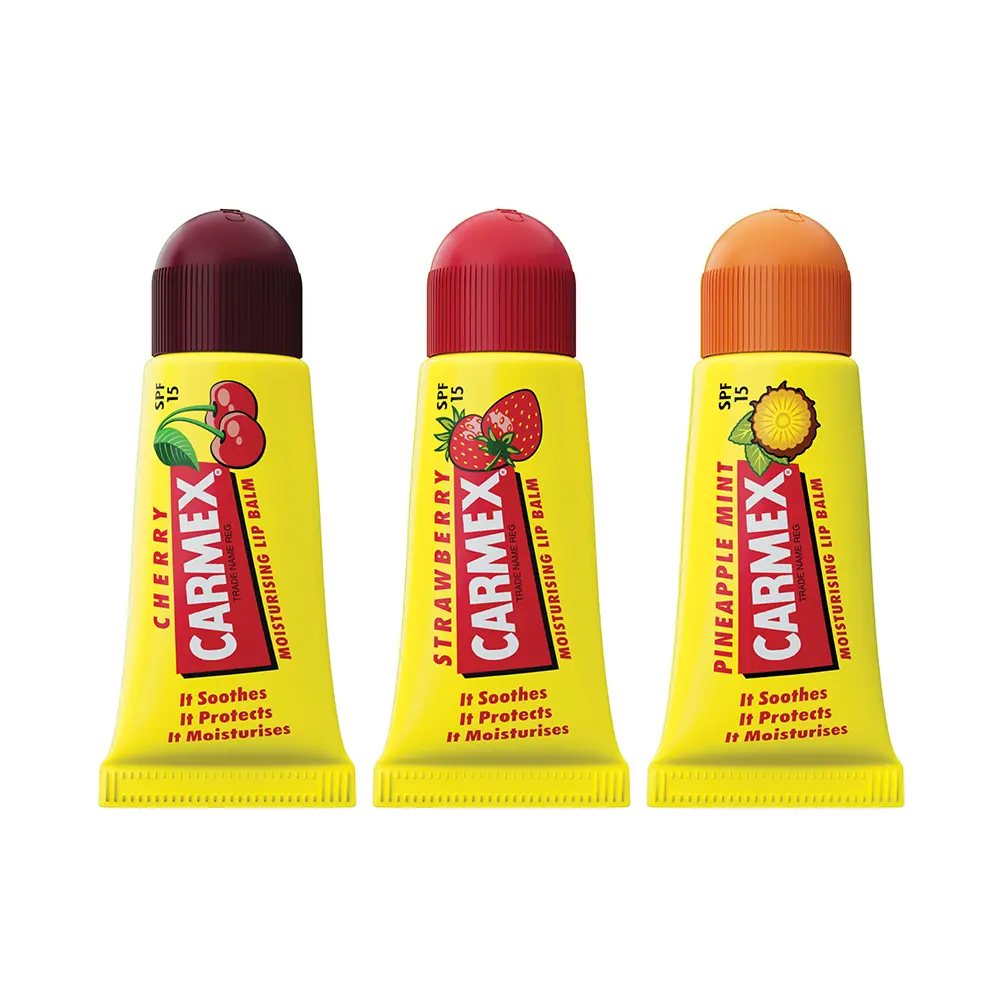 

Бальзам для губ Minis bálsamos labiales hidratantes spf15 triplo Carmex, 3 шт.