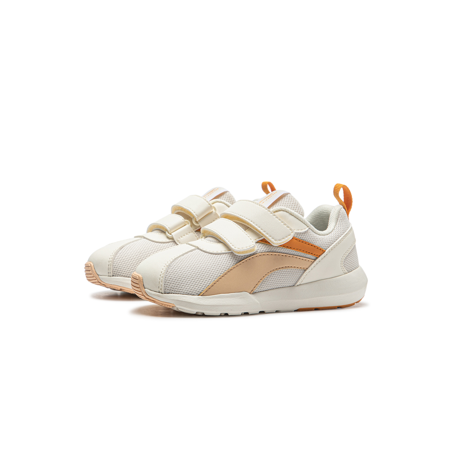 Кроссовки Sports Life Collection Little Cortez Low Top Kids Lifestyle Shoes Ecru Orange Kids' LINING YOUNG, экрю/оранжевый — фото 3