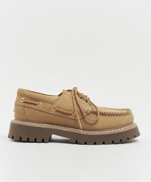 Мужские мокасины из натуральной кожи Harbor Beige LOSTGARDEN бежевые — фото 2