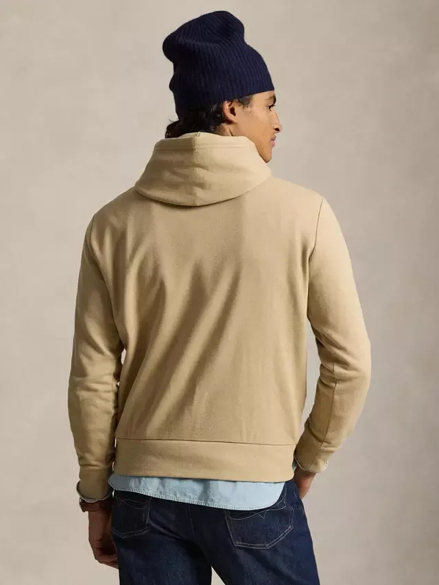 Худи Polo из хлопковой смеси, винтажный цвет хаки Ralph Lauren — фото 2