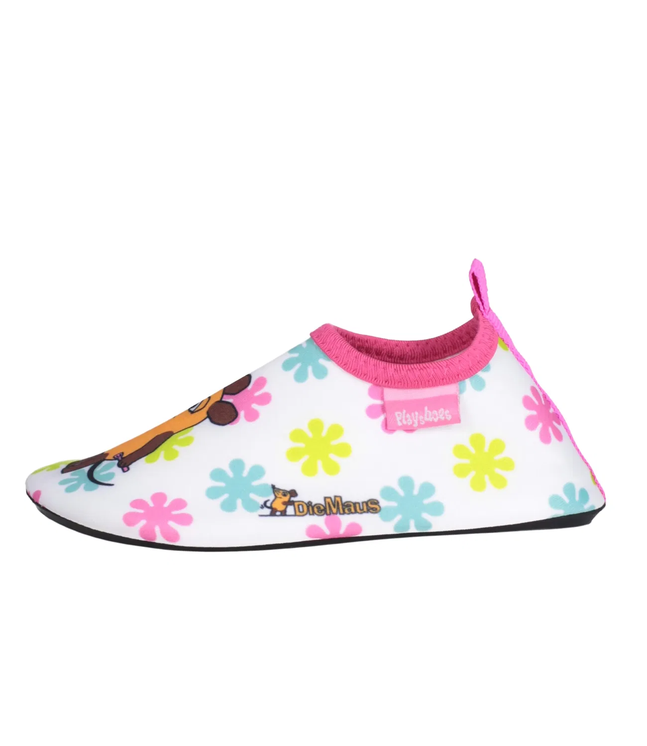 Босоножки цветочные Playshoes, белый/розовый