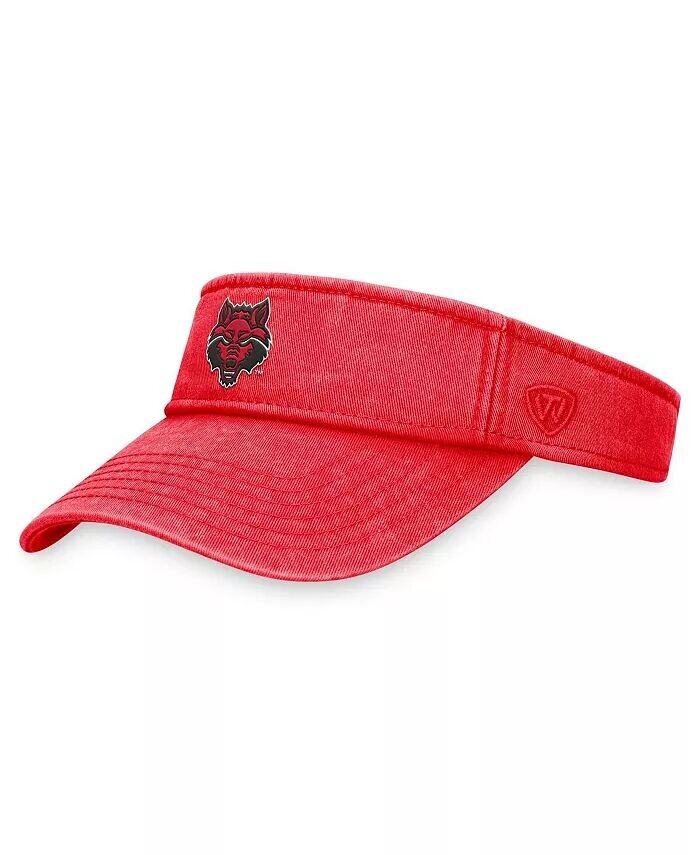 

Мужская махровая бейсболка Cardinal Arkansas State Red Wolves с регулируемым козырьком Top Of The World, красный