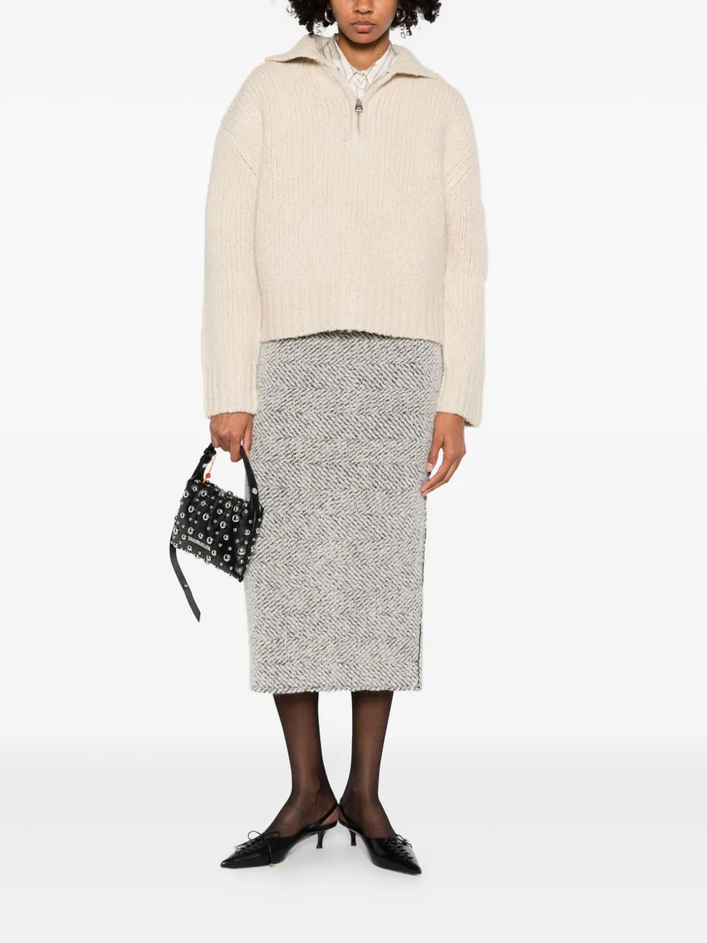 

Свитер Posie Brandon Maxwell, нейтральный