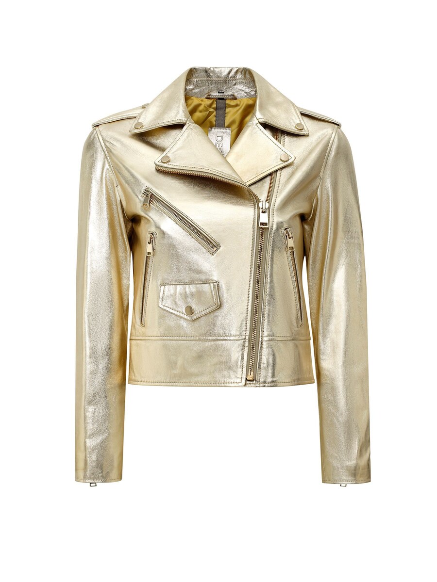 

Кожаная куртка Derimod Between-Season Jacket, золотой