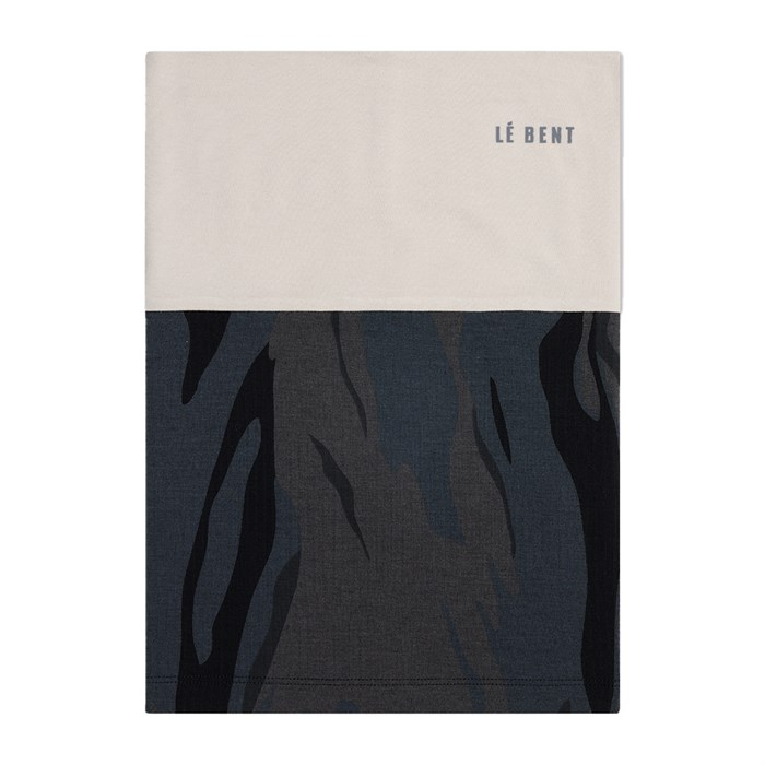 

Двойной утяжеленный флисовый шейный платок Antarktic Grid Le Bent, Ombre Snow Gum