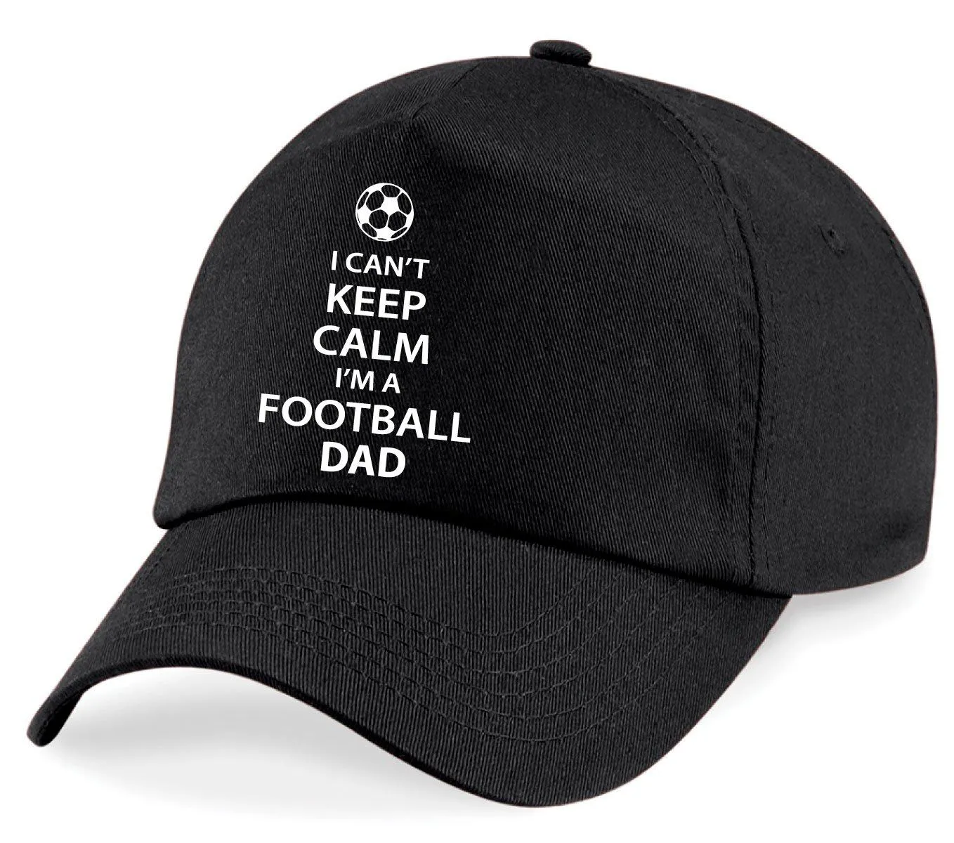 

Бейсбольная кепка I Can't Keep Calm Football Dad 60 SECOND MAKEOVER, черный