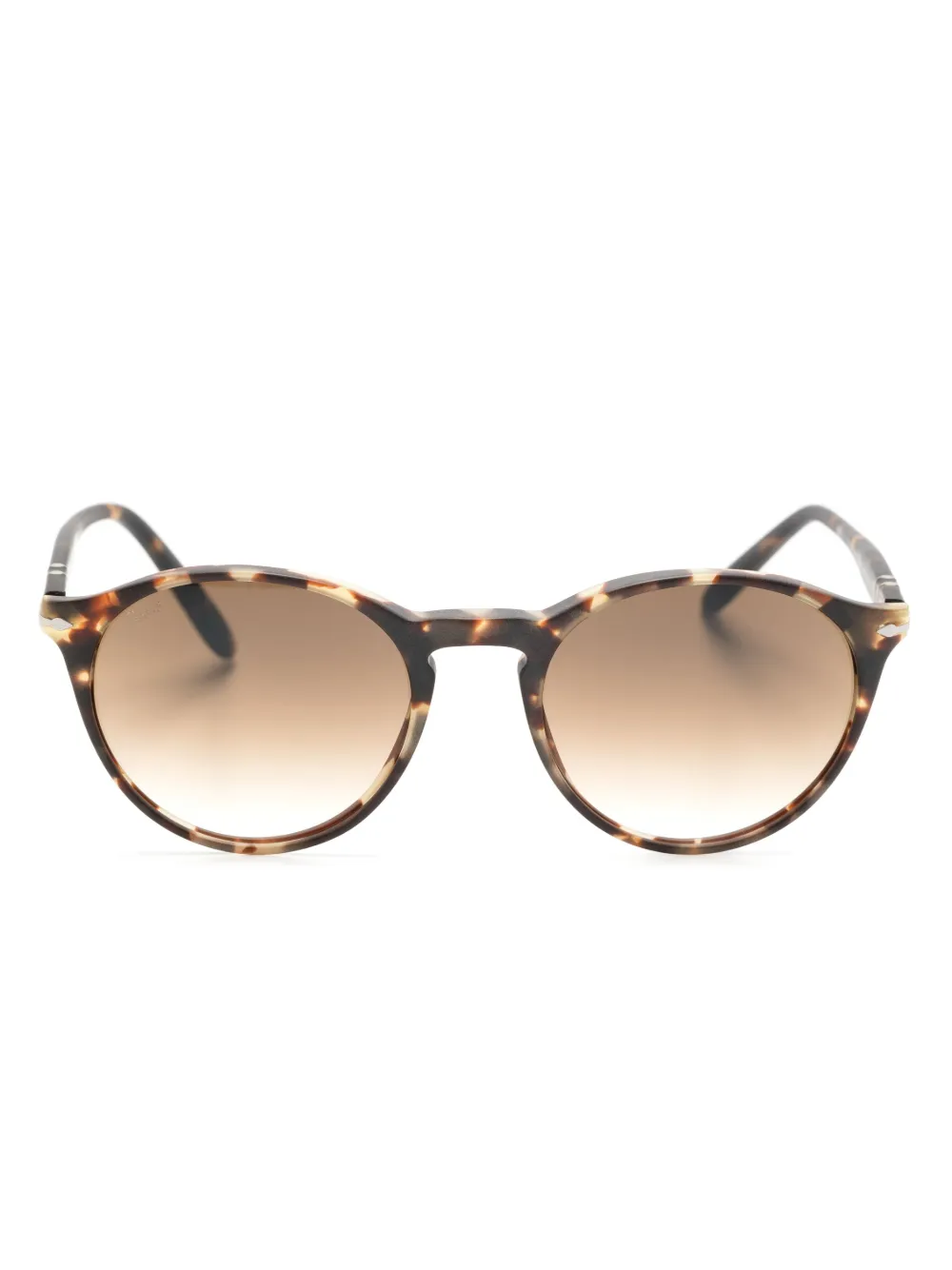 

Солнцезащитные очки в круглой оправе черепаховой расцветки Persol, серый