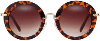 

Ретро круглые очки для женщин с градиентными линзами, модные солнцезащитные очки с HD-линзами и защитой от УФ-излучения UV400 для летнего сезона MTZJH, C8