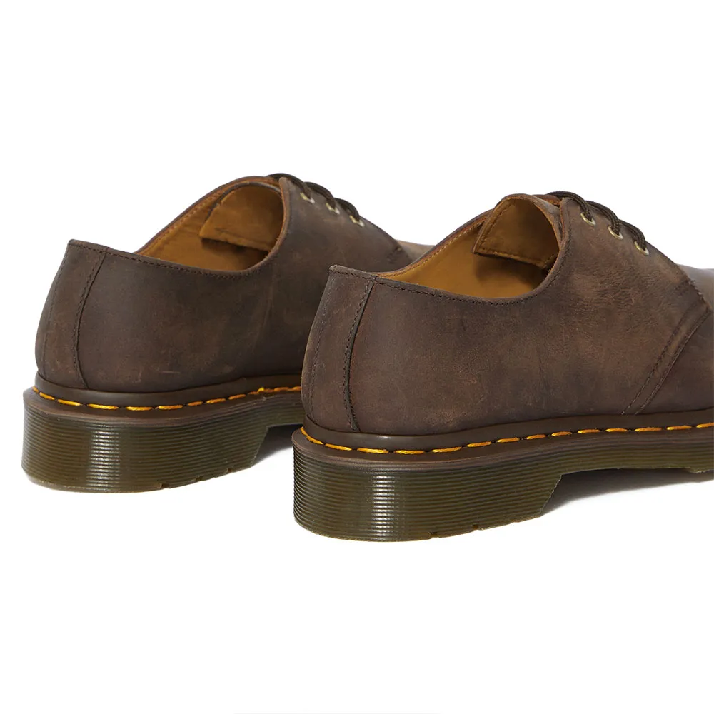Ботинки Dr Martens 1461 3 Eye Gibson Crazy Horse, коричневый — фото 3
