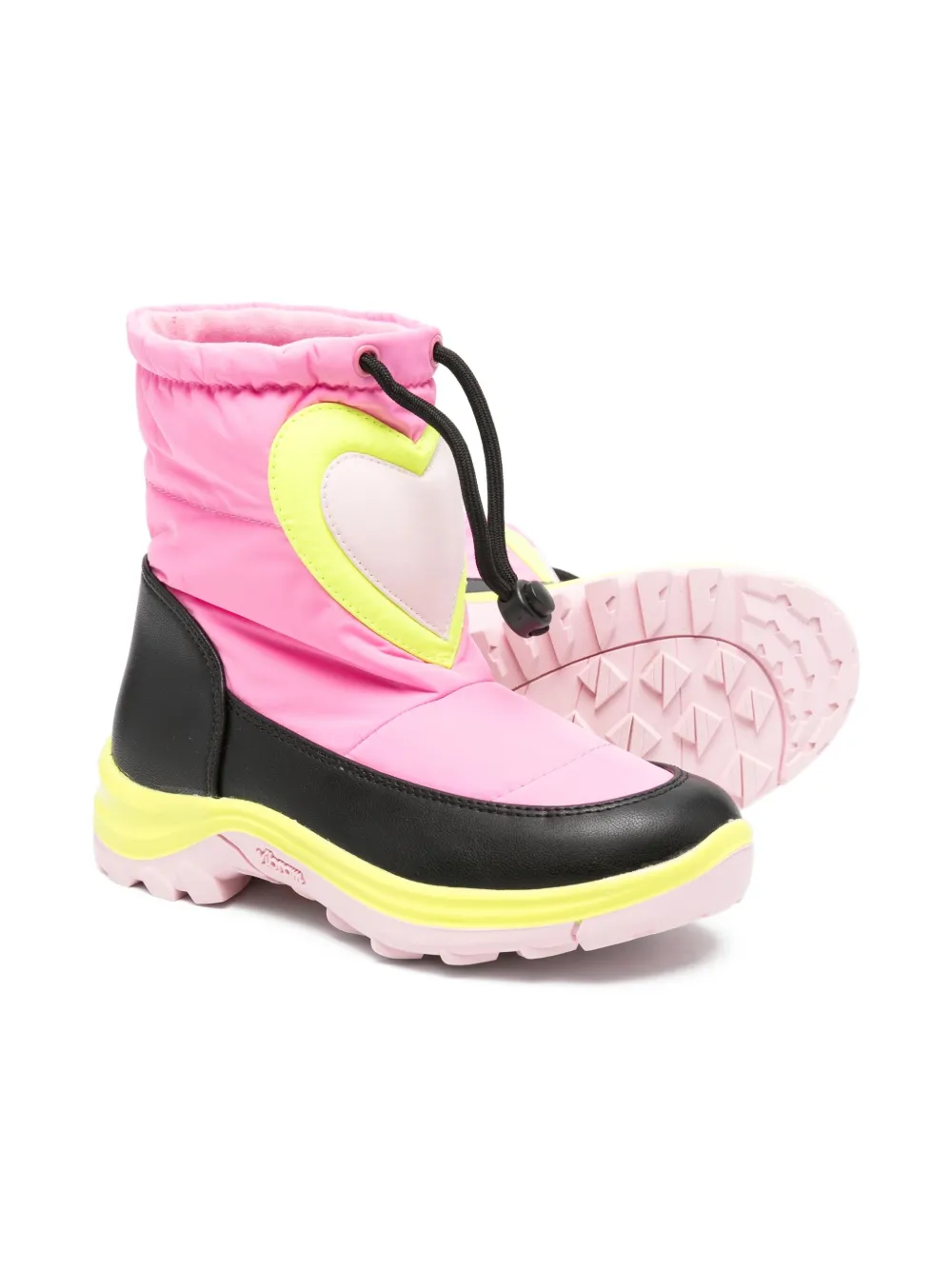 Зимние сапоги с декором в виде сердца Stella Mccartney Kids, розовый — фото 2