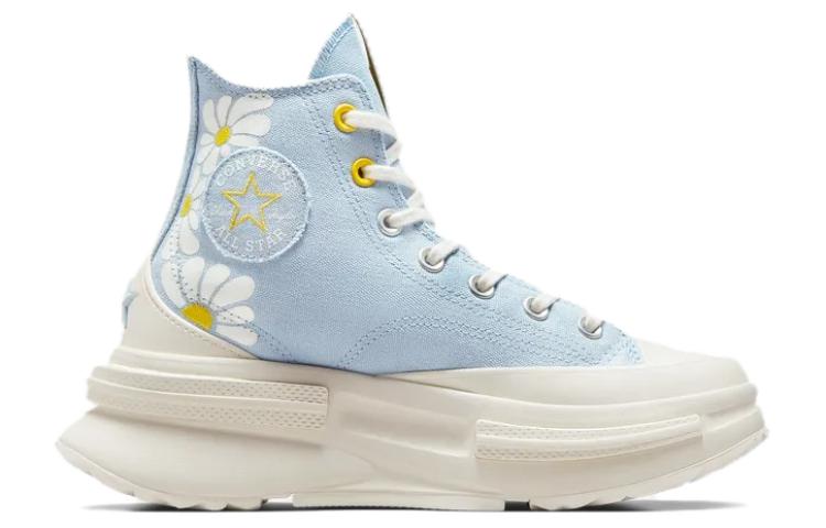 Converse Кроссовки Unisex Run Star Legacy износостойкие высокие матерчатые сине-желтые, цвет Blue Yellow — фото 2