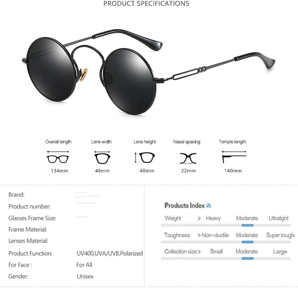 

Модные маленькие круглые солнцезащитные очки для мужчин и женщин, стильные, с зеркальными линзами и выемками на дужках, в стиле ретро HVTVTLA, Silver Clear