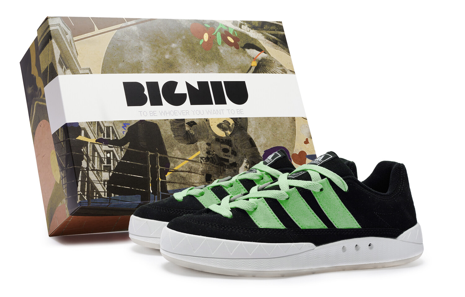 

Кроссовки adidas originals Adimatic Lifestyle Shoes Unisex, черный/зеленый