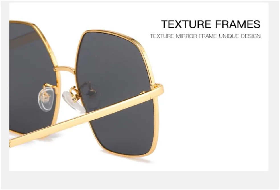 

Большие металлические солнцезащитные очки для путешествий с защитой от ультрафиолета UV400, повседневные солнцезащитные очки для взрослых, женщин и мужчин LANGSER, C5