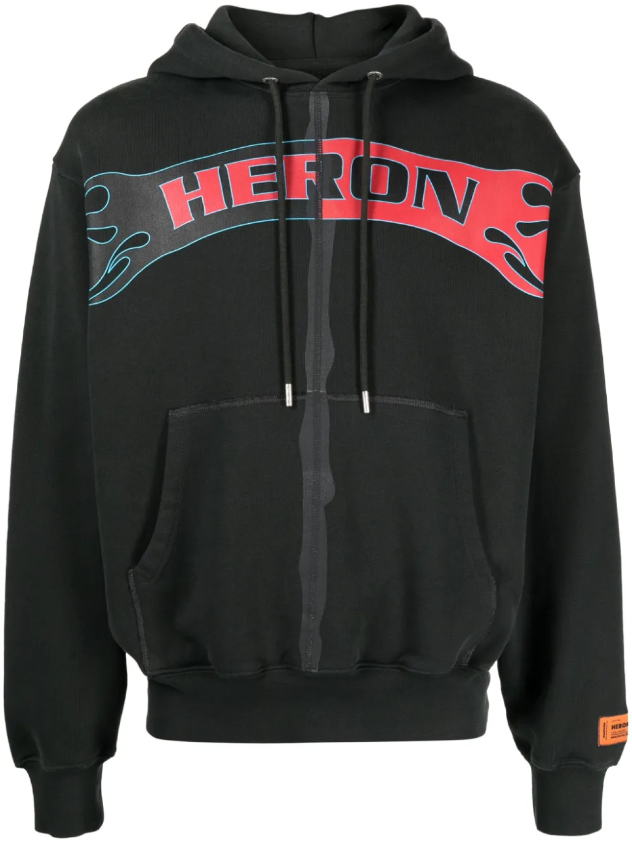 

Heron Preston худи на молнии с логотипом, зеленый