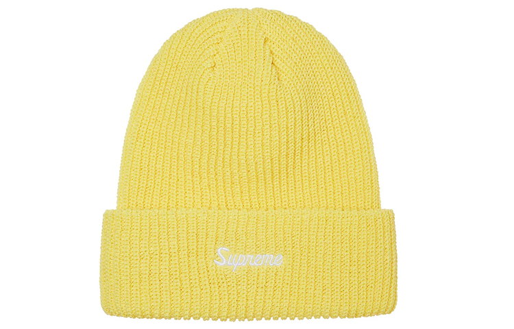

Supreme Свободная вязаная шапка, Yellow