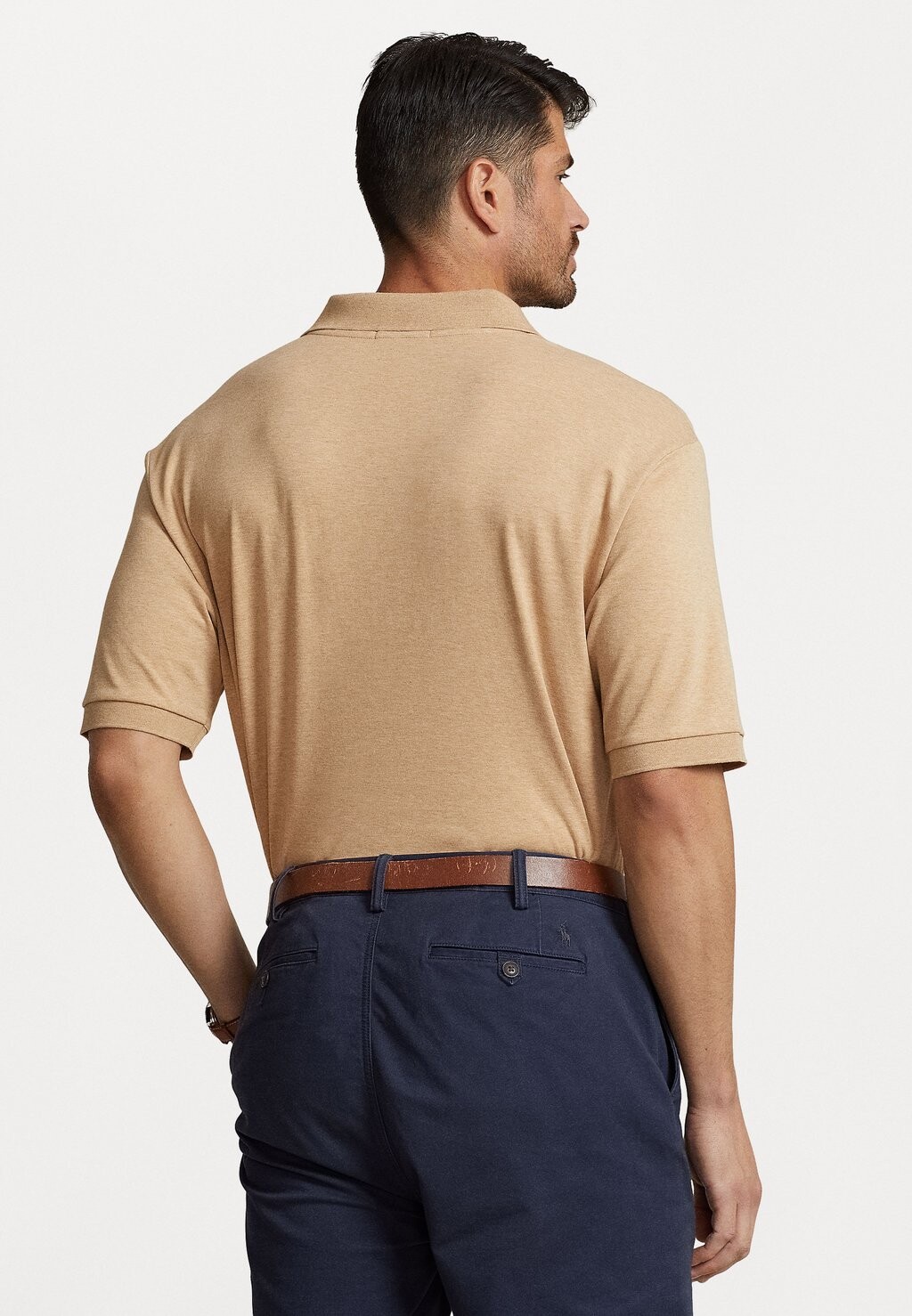 Поло КОРОТКИЙ РУКАВ Polo Ralph Lauren Big & Tall, классический вересковый цвет — фото 3