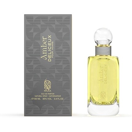 Amber Deliceux 100 мл мужские духи Edp спрей цитрусовые свежие ноты с теплыми янтарными и пряными аккордами, Parfum De Luxe Collection — фото 2