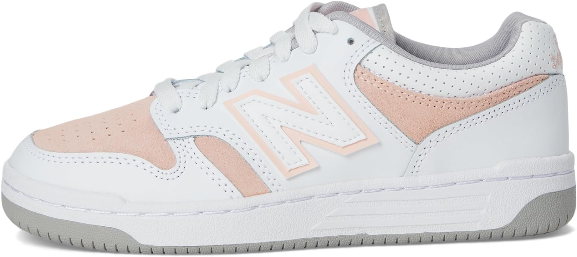 Кроссовки New Balance Kids 480, цвет White/Pink Haze — фото 4