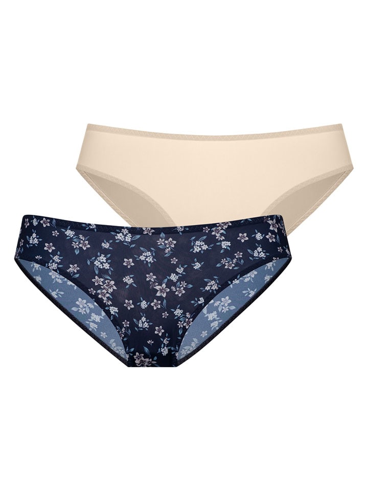 

Dorina Комплект из 2 штук: трусы бежевого/темно-синего цвета