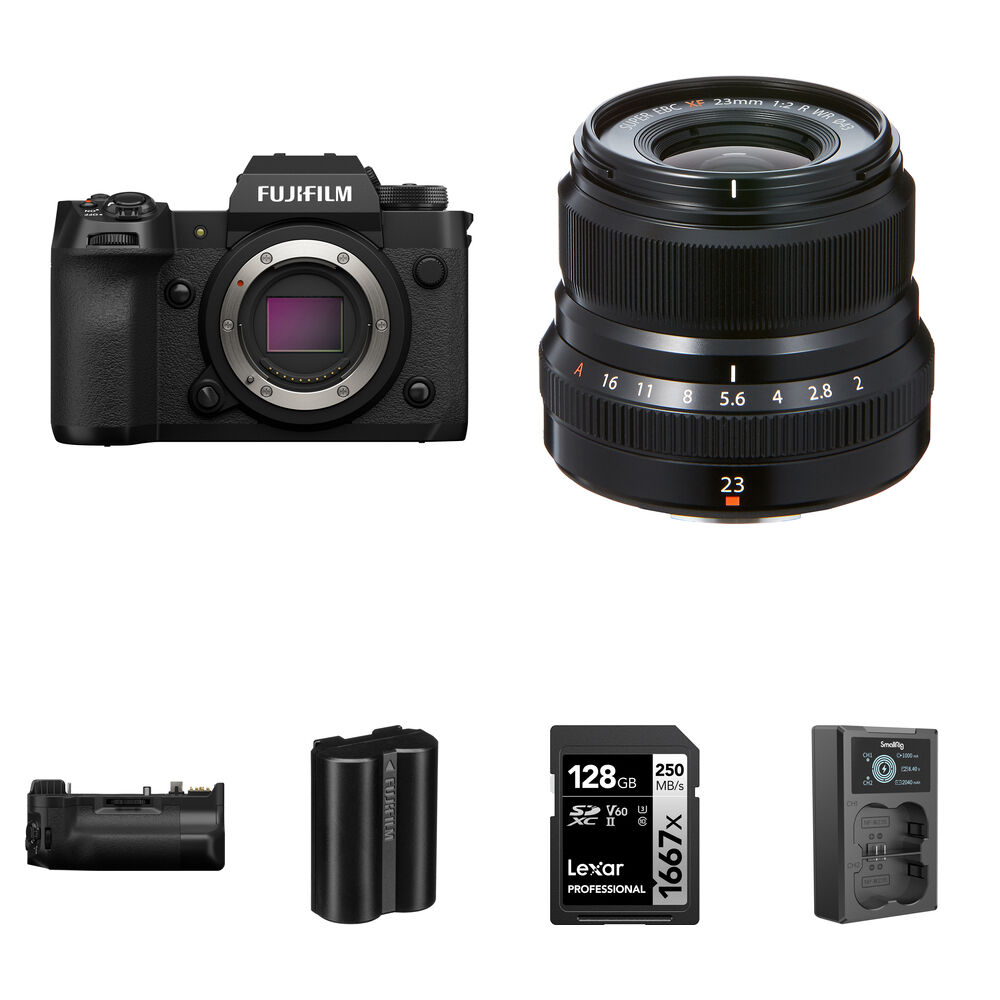

Беззеркальная камера FUJIFILM X-H2 Mirrorless Camera with 23mm f/2 Lens and