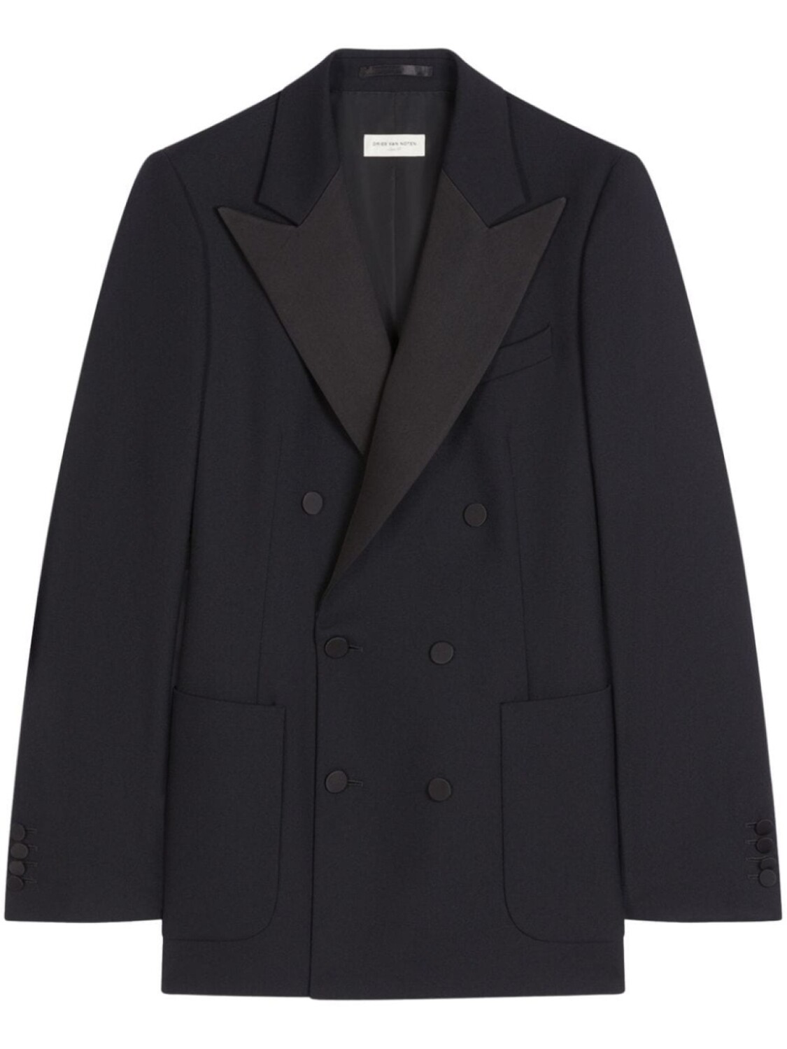 

DRIES VAN NOTEN шерстяной блейзер, черный