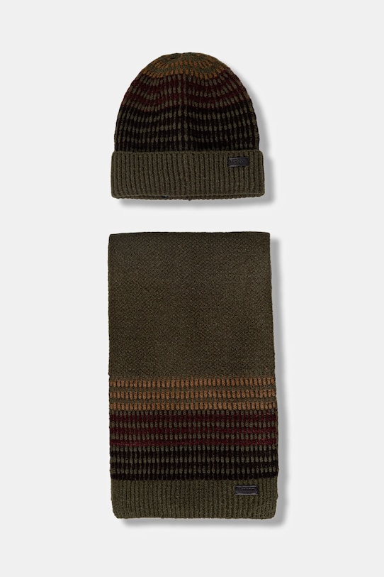 

Шапка и шарф Barbour, зеленый