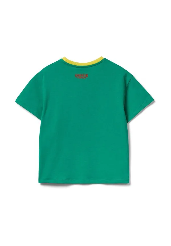 Футболка с принтом из сериала «очень странные дела» United Colors Of Benetton, Green — фото 2