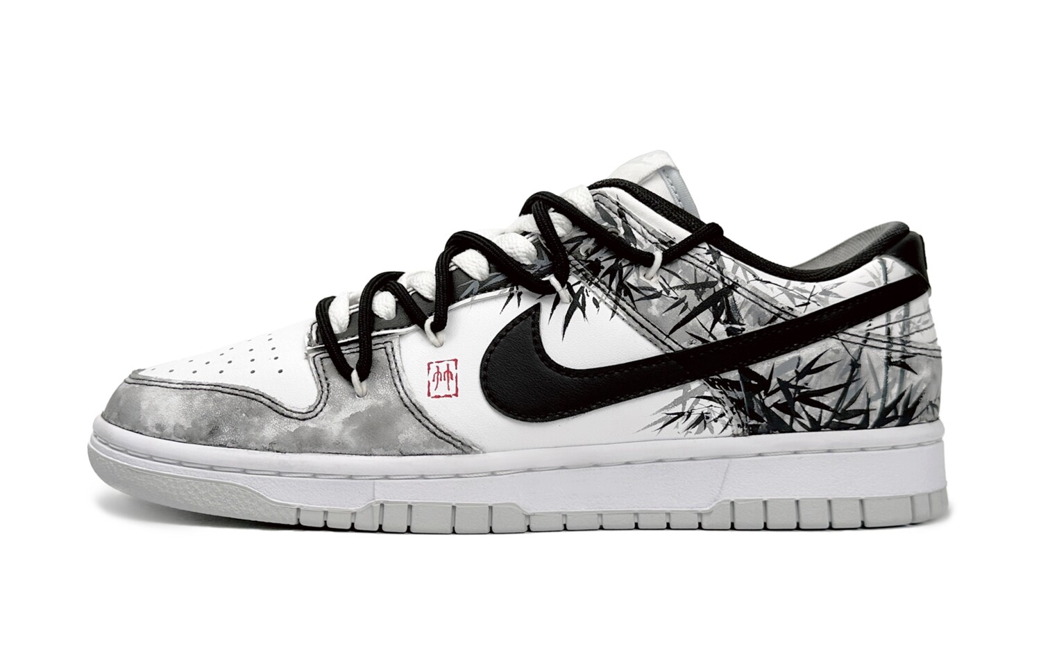 

Кроссовки Nike Dunk Skateboarding Shoes Men Low-top White, черный/белый