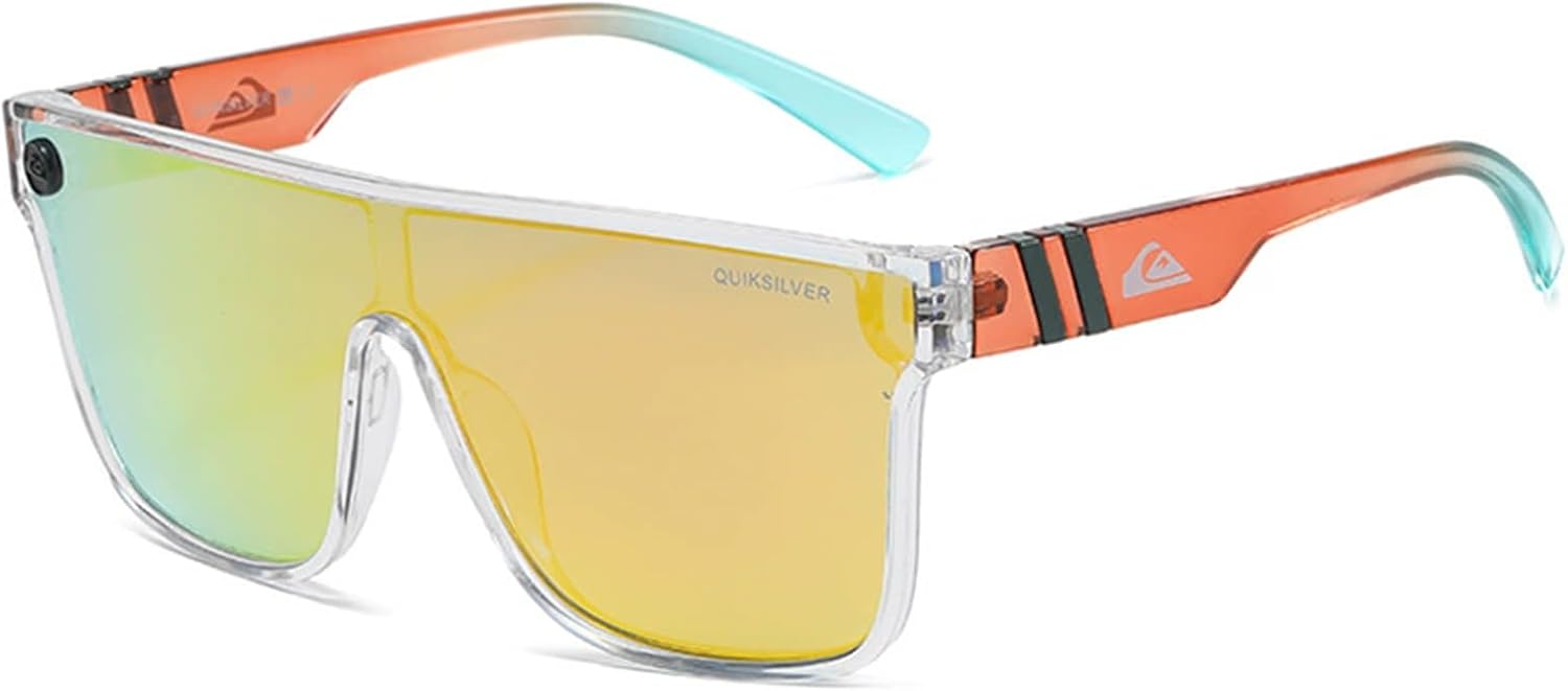 

Поляризованные солнцезащитные очки для мужчин, легкие поликарбонатные очки для вождения, езды на велосипеде, занятий спортом, рыбалки и путешествий HAHONIA, Transparent Yellow